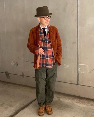 Orange Flanell Langarmhemd kombinieren – 17 Herren Outfits