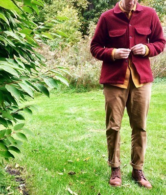 Orange Flanell Langarmhemd kombinieren – 17 Herren Outfits