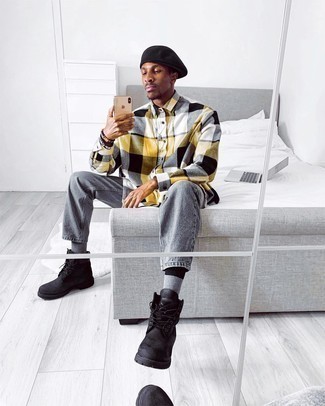 Orange Flanell Langarmhemd kombinieren – 17 Herren Outfits