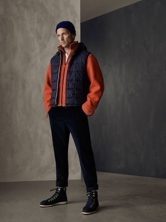 Orange Harrington-Jacke kombinieren – 14 Herren Outfits