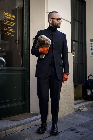Orange Lederhandschuhe kombinieren – 51 Herren Outfits