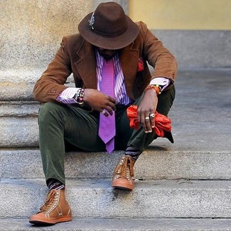 Orange Lederuhr kombinieren – 27 Herren Outfits