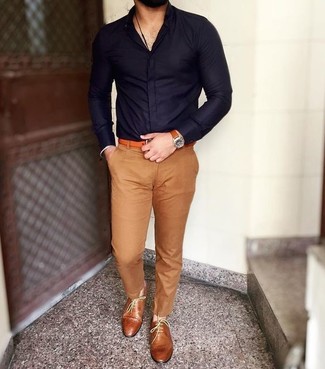 Orange Lederuhr kombinieren – 27 Herren Outfits