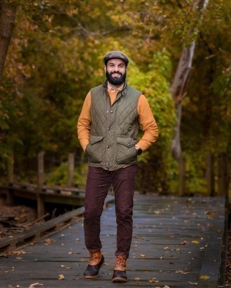 Orange Lederuhr kombinieren – 27 Herren Outfits