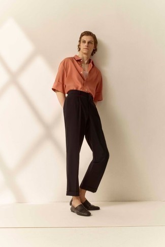 Orange Kurzarmhemd kombinieren – 208 Herren Outfits