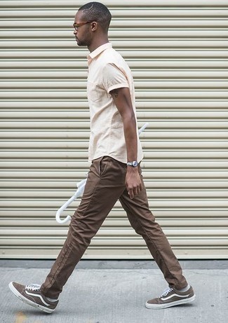 Orange Kurzarmhemd kombinieren – 208 Herren Outfits