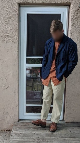 Orange Kurzarmhemd kombinieren – 208 Herren Outfits