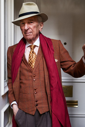 Orange Wollweste kombinieren – 7 Herren Outfits