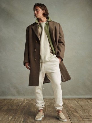 20 Jährige: Wie Mantel mit Slipper zu kombinieren – 74 Herren Outfits