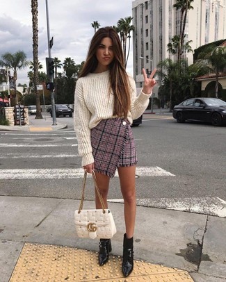 Wie Oversize Pullover mit Minirockes zu kombinieren – 36 Damen Outfits