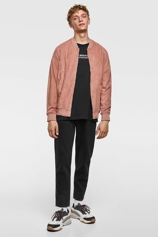 Rosa Bomberjacke kombinieren – 25 Herren Outfits