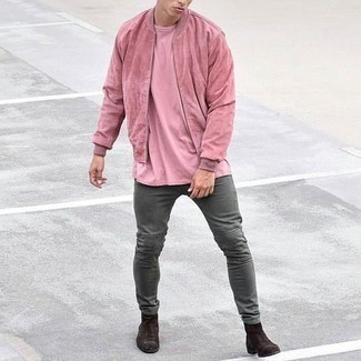 Rosa Bomberjacke kombinieren – 25 Herren Outfits