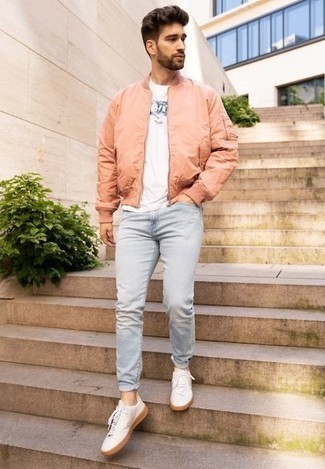Rosa Bomberjacke kombinieren – 25 Herren Outfits