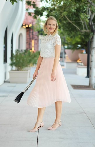 Rosa Leder Ballerinas kombinieren – 19 Damen Outfits