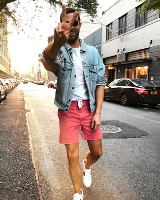 Rosa Shorts kombinieren für Herren