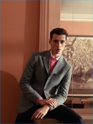 Rosa Pullover kombinieren – 311 Herren Outfits