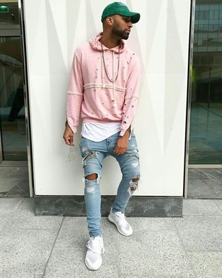 Rosa Pullover kombinieren – 232 Frühling Herren Outfits