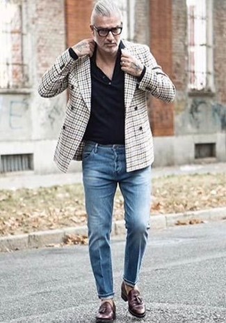 Zweireiher-Sakko mit Schottenmuster kombinieren – 150 Herren Outfits