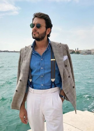 Zweireiher-Sakko mit Schottenmuster kombinieren – 150 Herren Outfits