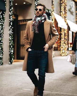 Schal mit Schottenmuster kombinieren – 173 Herren Outfits kalt Wetter