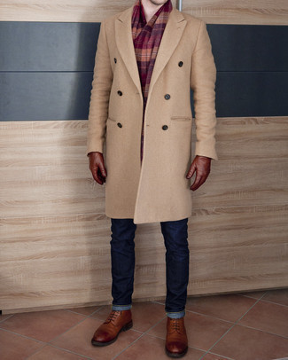 Schal mit Schottenmuster kombinieren – 173 Herren Outfits kalt Wetter