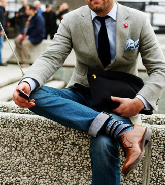 Gepunktetes Einstecktuch kombinieren – 730+ Herren Outfits