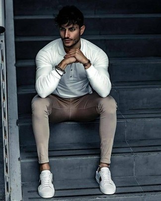 beige enge Jeans von Barba