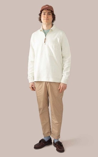 weißer Polo Pullover von Moncler