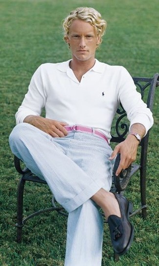 weißes Polohemd von Emporio Armani