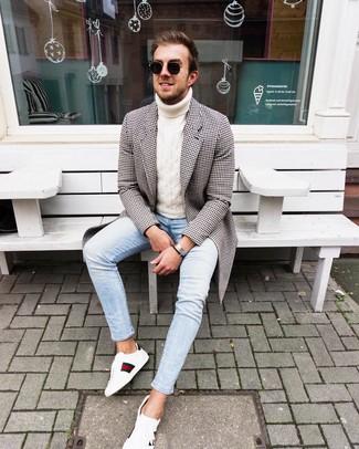 Bedruckte Schuhe kombinieren – 68 Casual Herren Outfits kalt Wetter