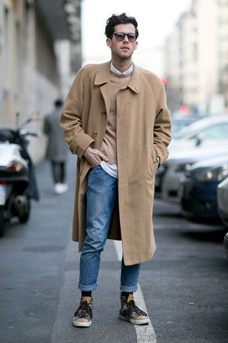 Bedruckte Schuhe kombinieren – 122 Herren Outfits kalt Wetter
