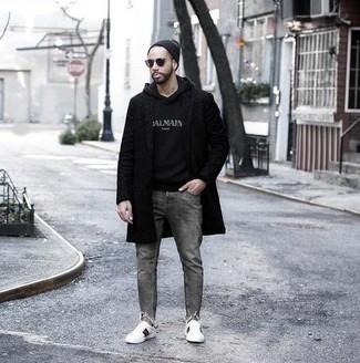 Bedruckte Schuhe kombinieren – 122 Herren Outfits kalt Wetter