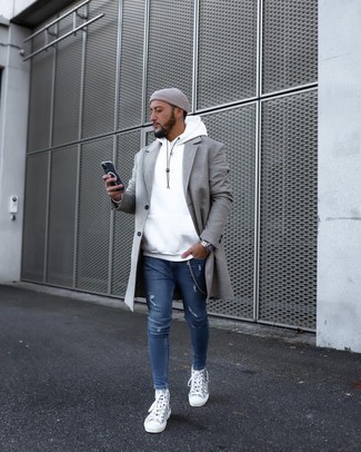 Bedruckte Schuhe kombinieren – 122 Herren Outfits kalt Wetter