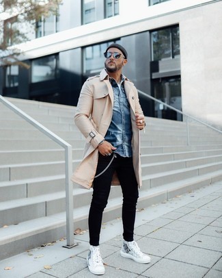 Bedruckte Schuhe kombinieren – 86 Casual Herren Outfits kühl Wetter