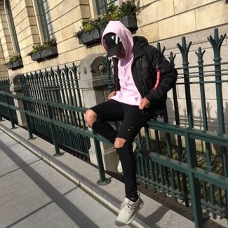 Wie Daunenjacke mit niedriger Sneakers zu kombinieren – 301 Herren Outfits