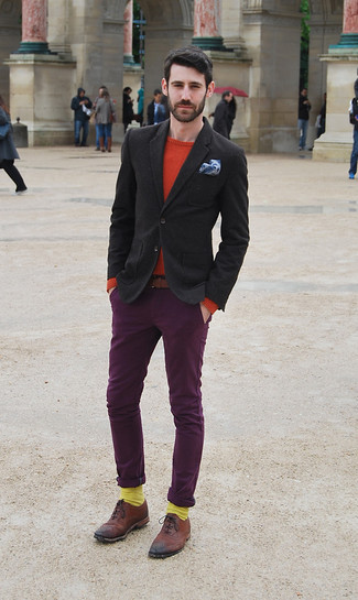 Welche Sakkos mit lila Chinohose zu tragen – 21 Herren Outfits