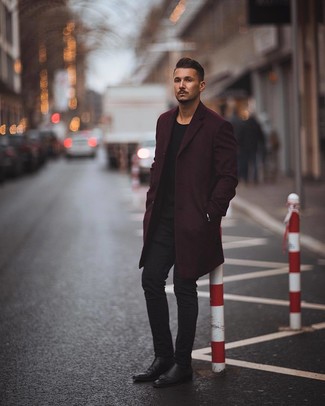 Lila Überzug kombinieren – 27 Herren Outfits kalt Wetter