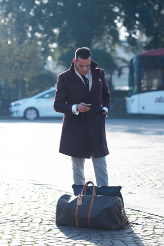 Lila Überzug kombinieren – 27 Herren Outfits kalt Wetter