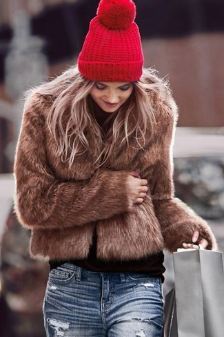 Rote Mütze kombinieren – 68 Damen Outfits