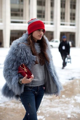 Rote Mütze kombinieren – 43 Damen Outfits kühl Wetter