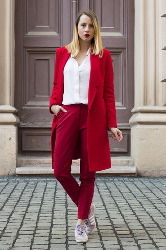 Roten Mantel kombinieren – 65 Frühling Damen Outfits