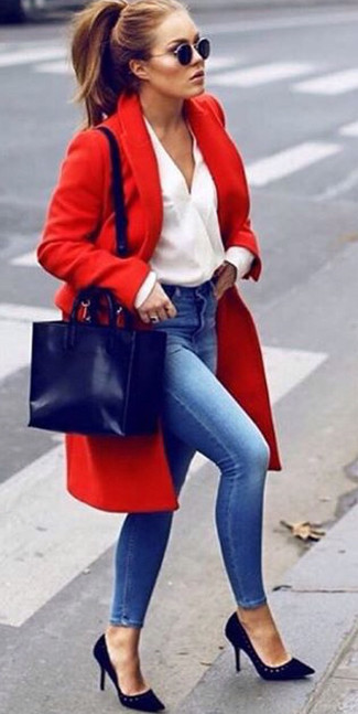 Roten Mantel kombinieren – 65 Frühling Damen Outfits
