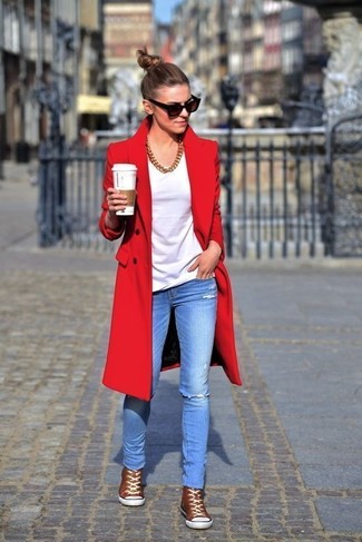 Roten Mantel kombinieren – 65 Frühling Damen Outfits