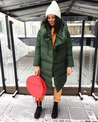 Roten Leder Rucksack kombinieren – 10 Damen Outfits