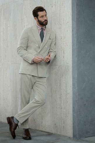 Rote Leder Brogues kombinieren – 98 Herren Outfits