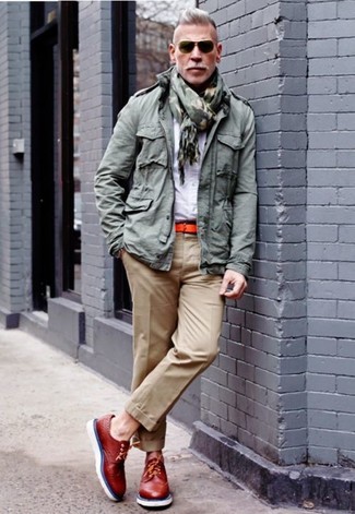 Rote Leder Brogues kombinieren – 98 Herren Outfits