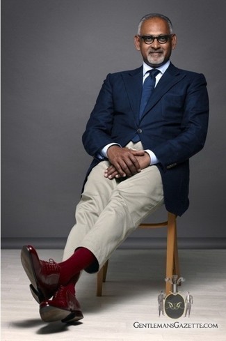 Rote Leder Brogues kombinieren – 98 Herren Outfits