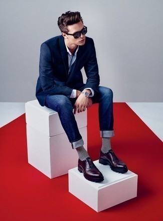 20 Jährige: Rote Leder Brogues kombinieren – 7 Herren Outfits