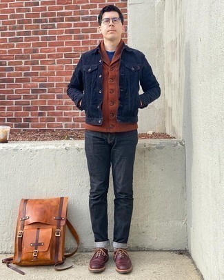 Rote Leder Brogues kombinieren – 98 Herren Outfits
