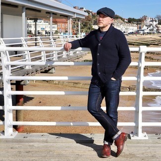 Rote Leder Brogues kombinieren – 98 Herren Outfits